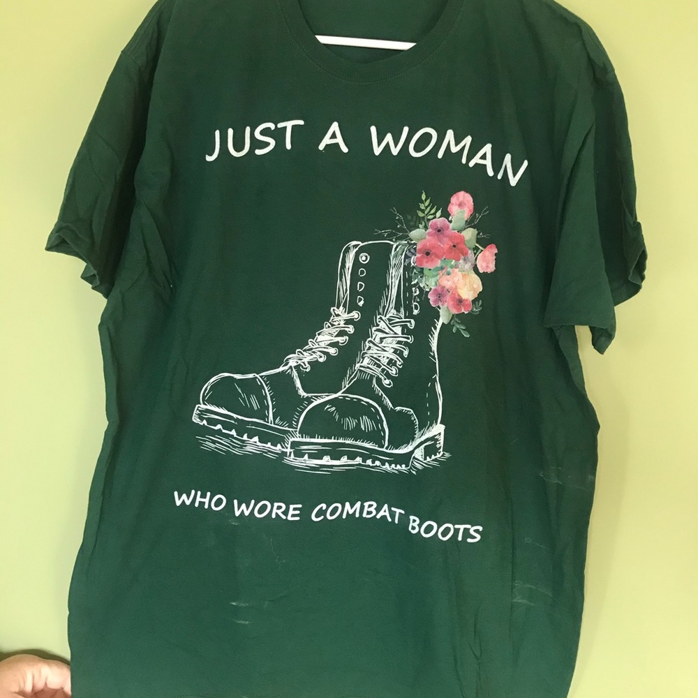 Combat boots t-shirt